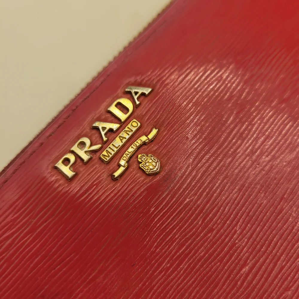 Prada Saffiano Leather Long Zip Wallet